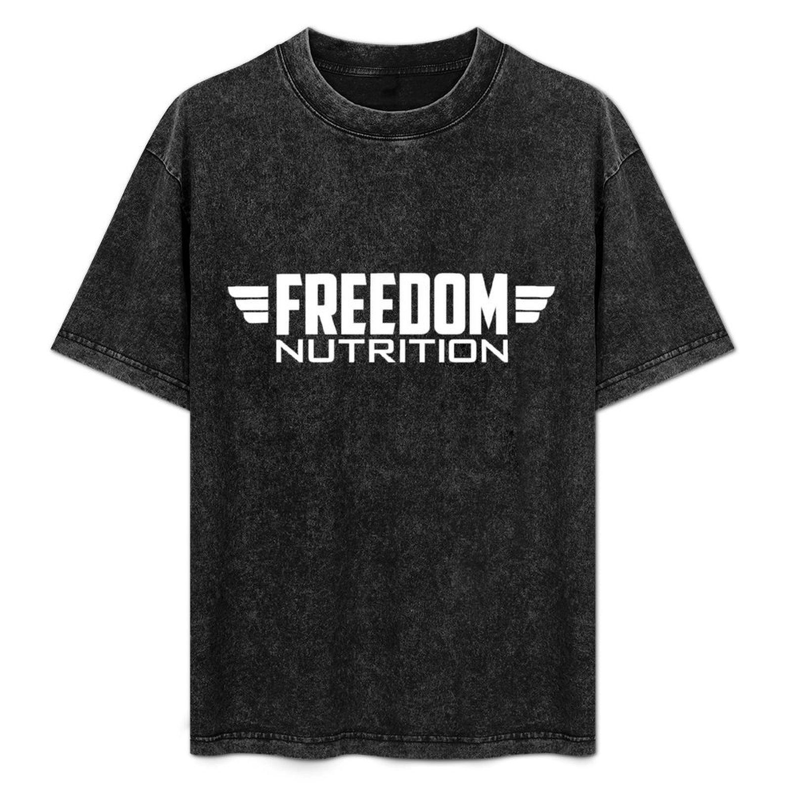 Nutrition Fitness Training - Freedom Nutrition White Logo T-Shirt Fitness