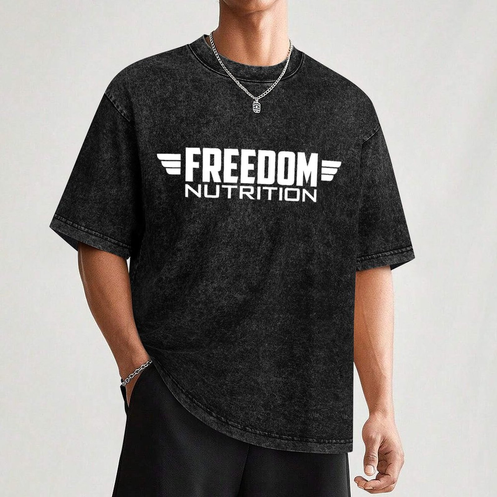 Freedom Nutrition White Logo T – Nutrition Fitness Training recenzja i cena