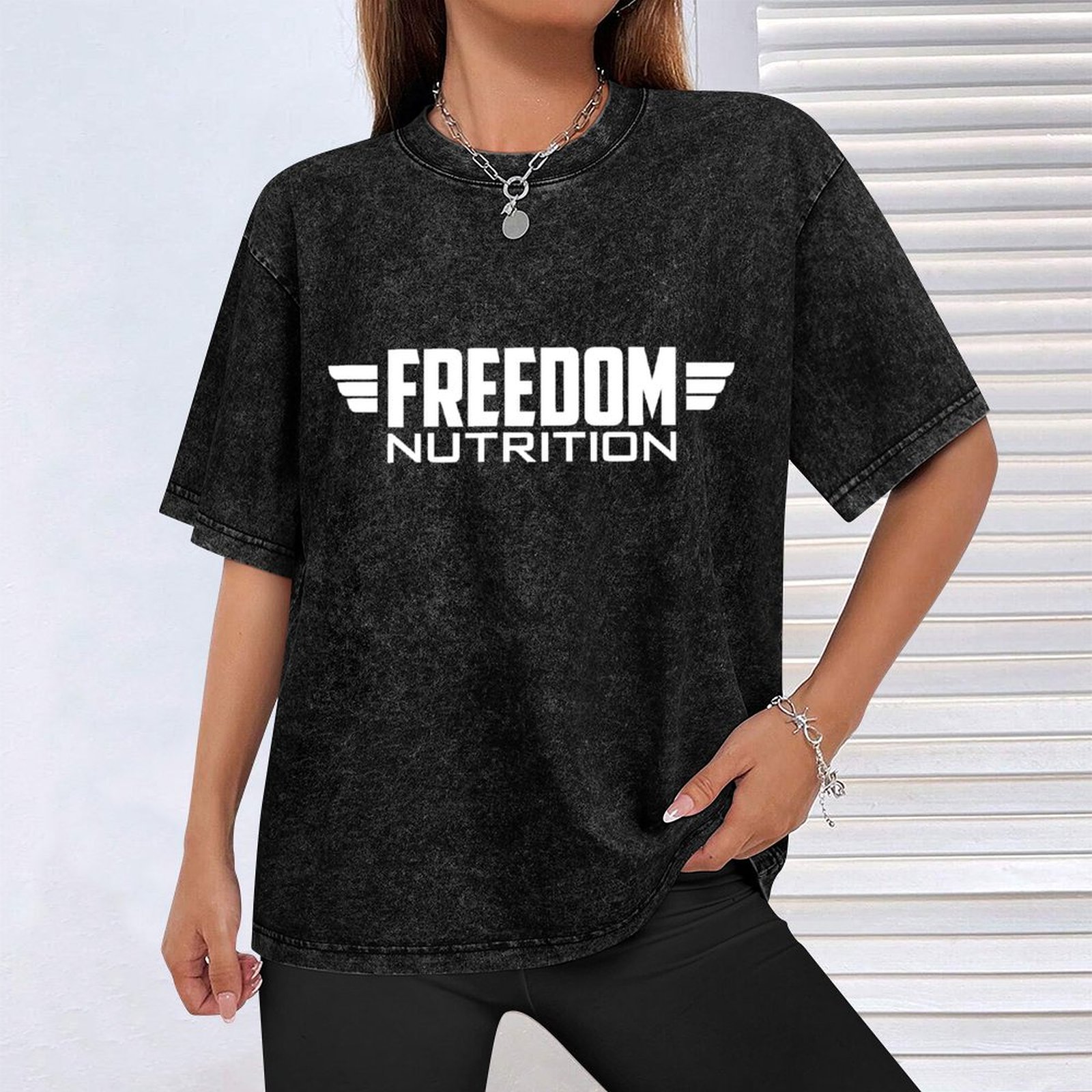 Freedom Nutrition White Logo T – Nutrition Fitness Training recenzja i cena