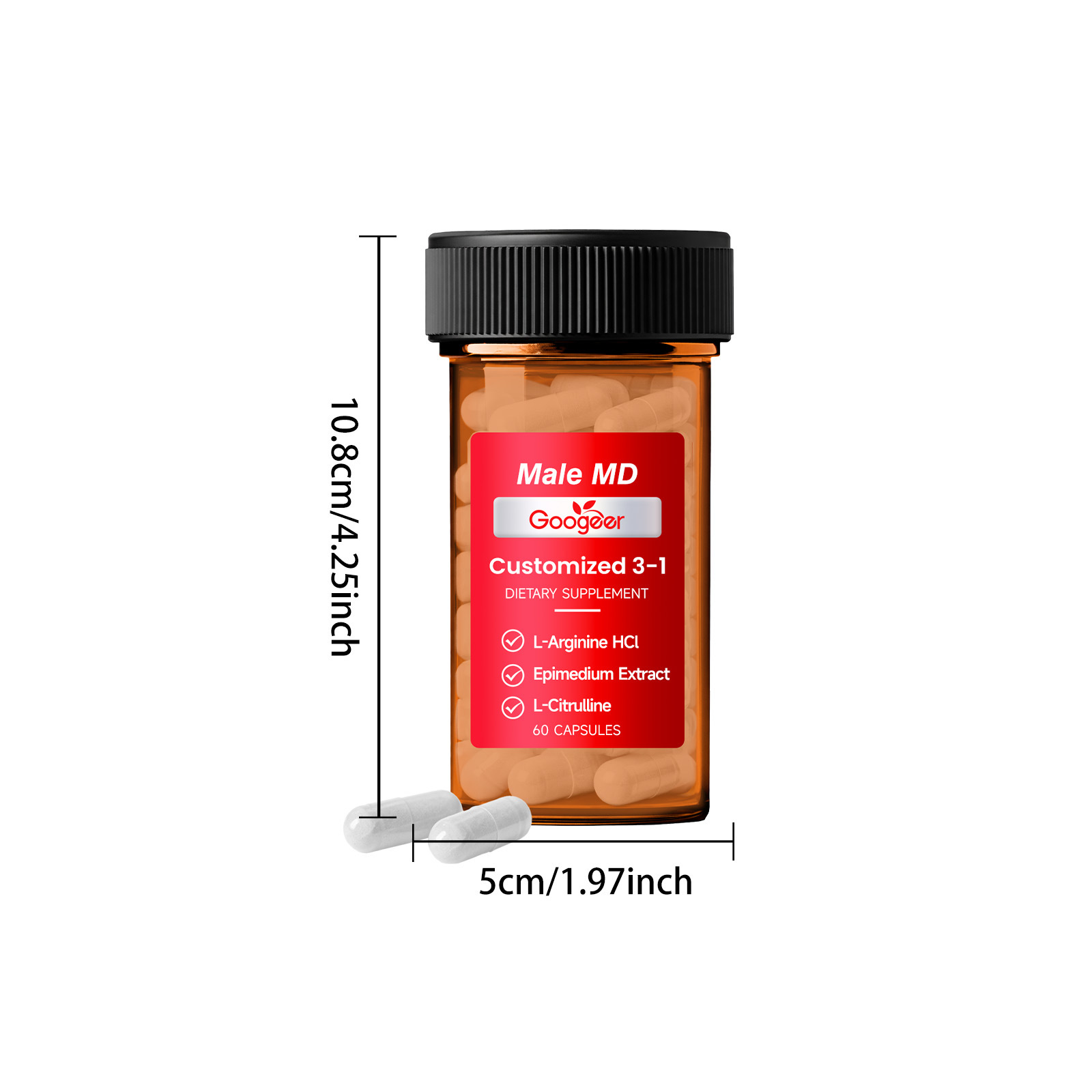 GOOGEER Men's Health Capsules  – Nutrition For Health Fitness & Sport Melvin Williams recenzja i cena